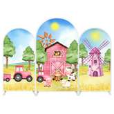 Farm arch Birthday Party Arch Backdrop Wall Cloth Cover